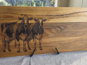 Teak Steel Handles